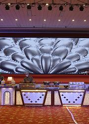 Rasrang Caterers food counter setup at an Indore event
